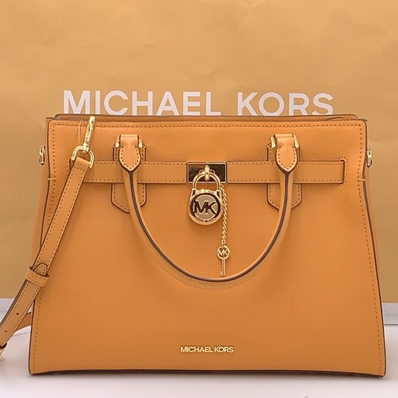 MICHAEL KORS HAMILTON MEDIUM SATCHEL
COLOR: Cider
NWT - Picture 9 of 16